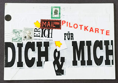 Mail Art Pilotkarte – für dich und mich
