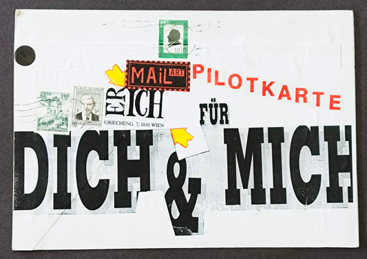 Mail Art Pilotkarte – für dich und mich