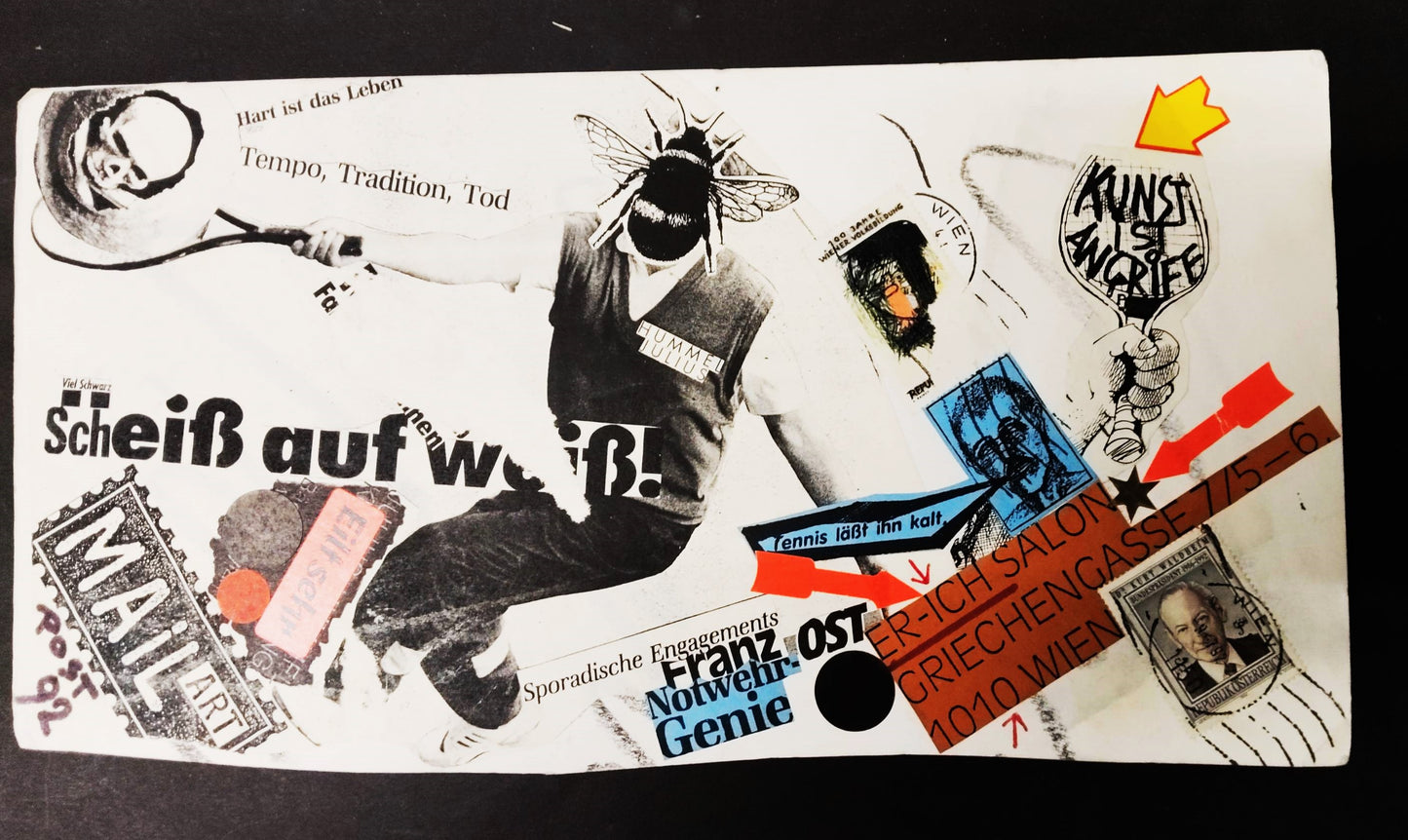 Mail Art Kunst ist Angriff – Franz Ost Notwehrgenie
