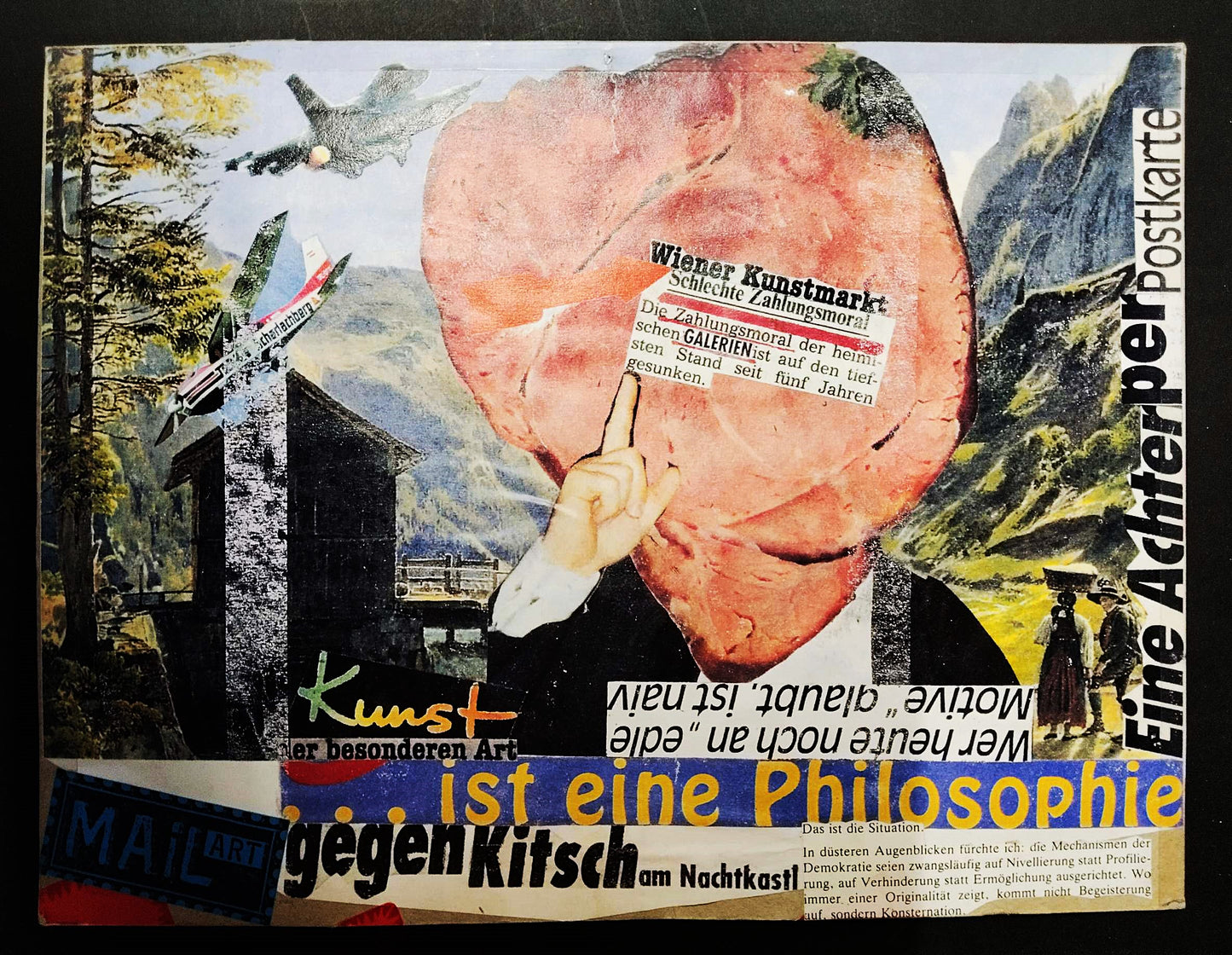 Mail Art gegen Kitsch am Nachtkastl – Wiener Kunstmarkt schlechte Zahlungsmoral