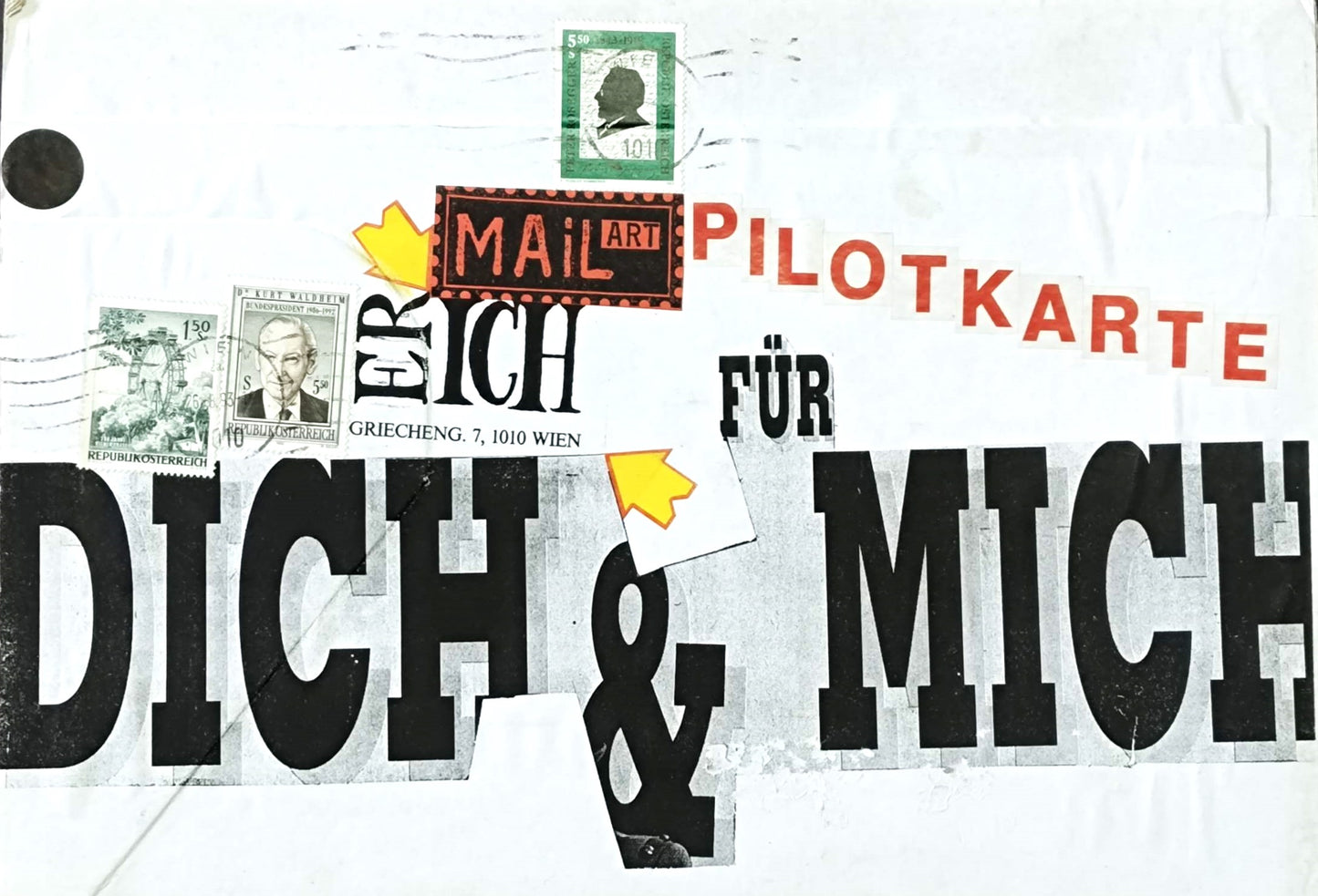 Mail Art Pilotkarte – für dich und mich