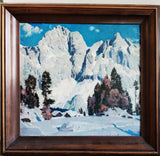 Verschneite Berglandschaft