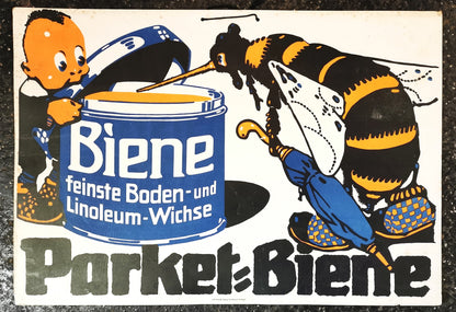 Werbeschild „Parket-Biene“