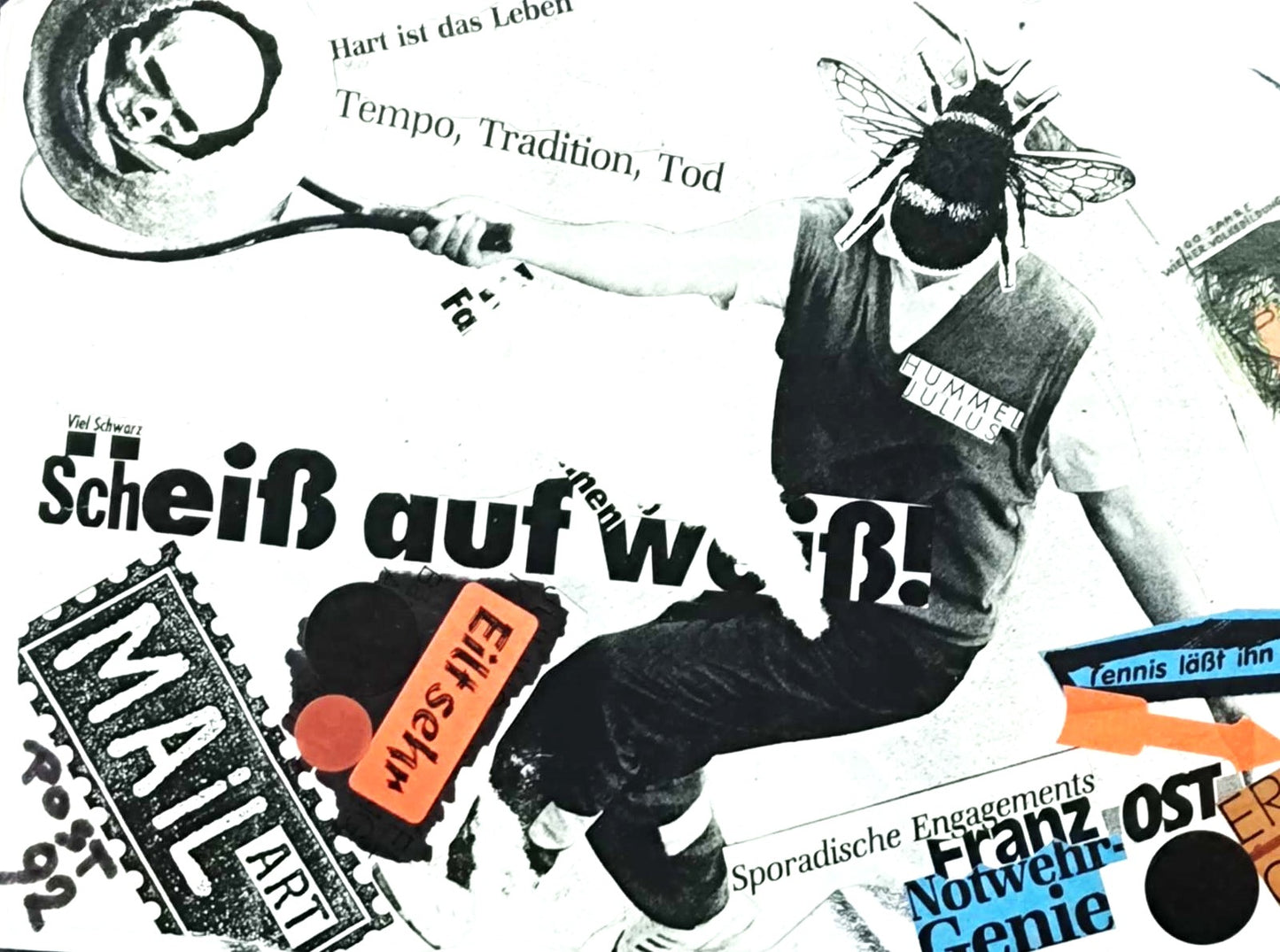 Mail Art Kunst ist Angriff – Franz Ost Notwehrgenie