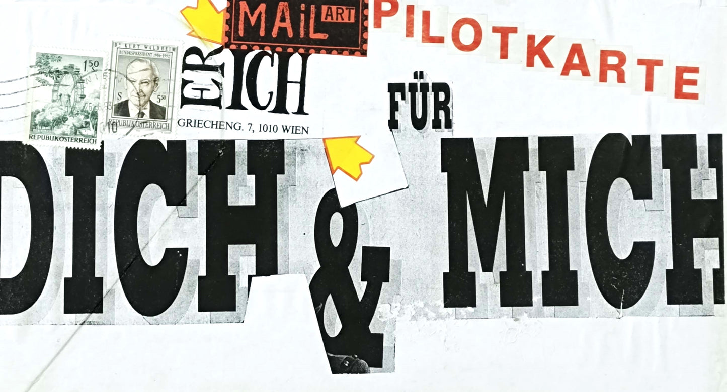 Mail Art Pilotkarte – für dich und mich