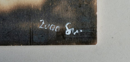 Geist vor Flasche mit Orden