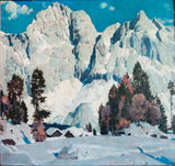 Verschneite Berglandschaft