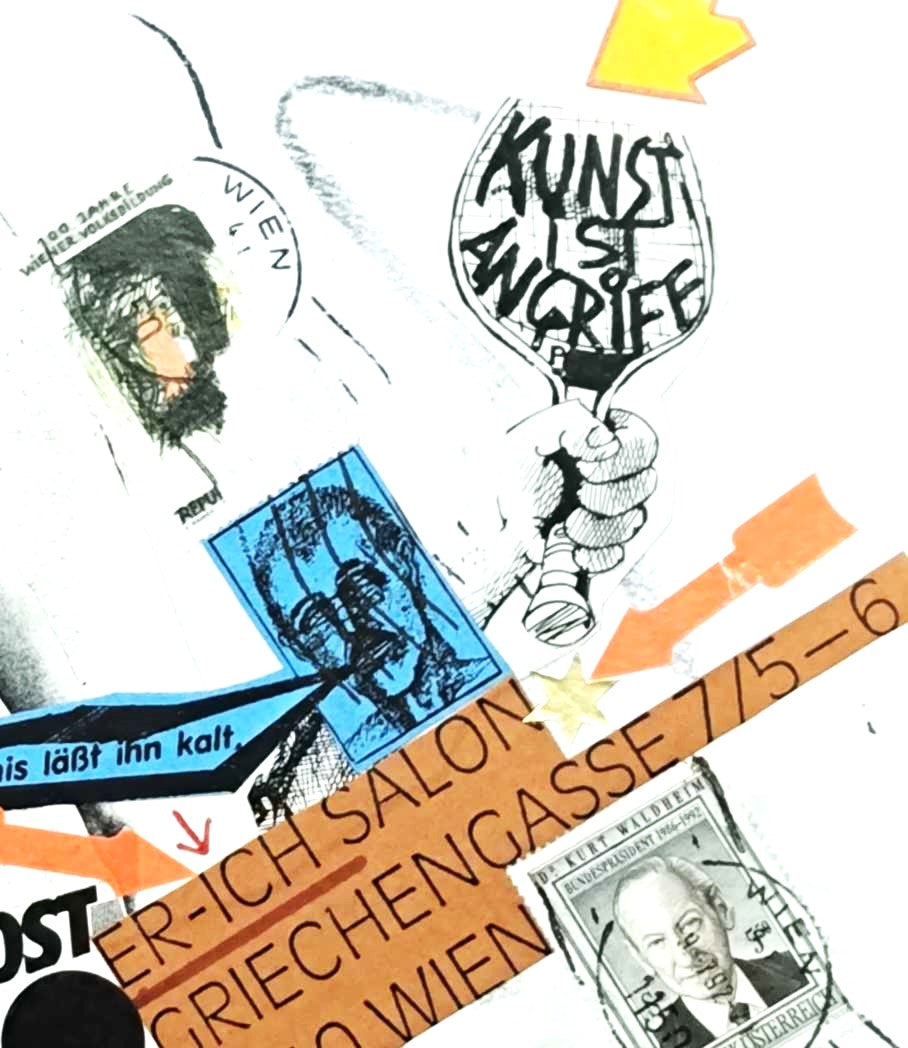 Mail Art Kunst ist Angriff – Franz Ost Notwehrgenie