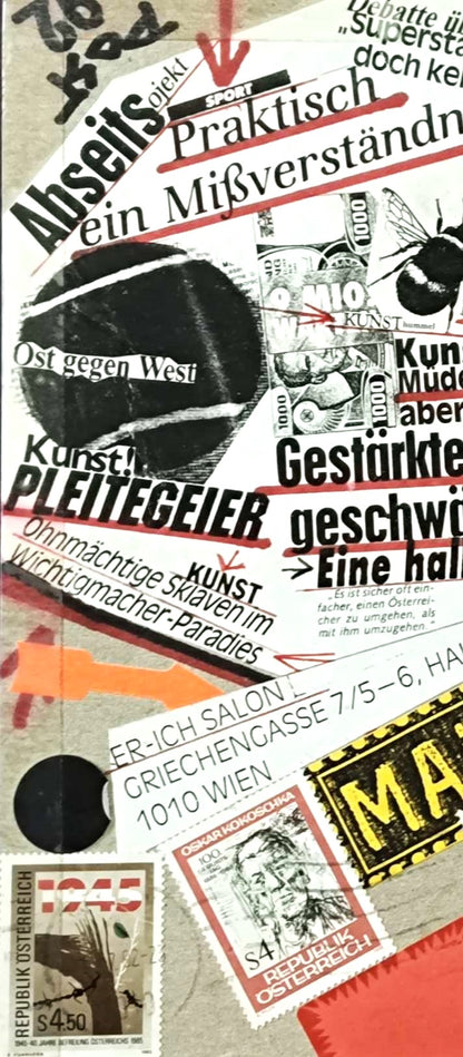Mail Art gegen Kitsch am Nachtkastl – Wiener Kunstmarkt schlechte Zahlungsmoral