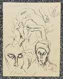 o.T / Kopfstudien in der Biobliothek - New York