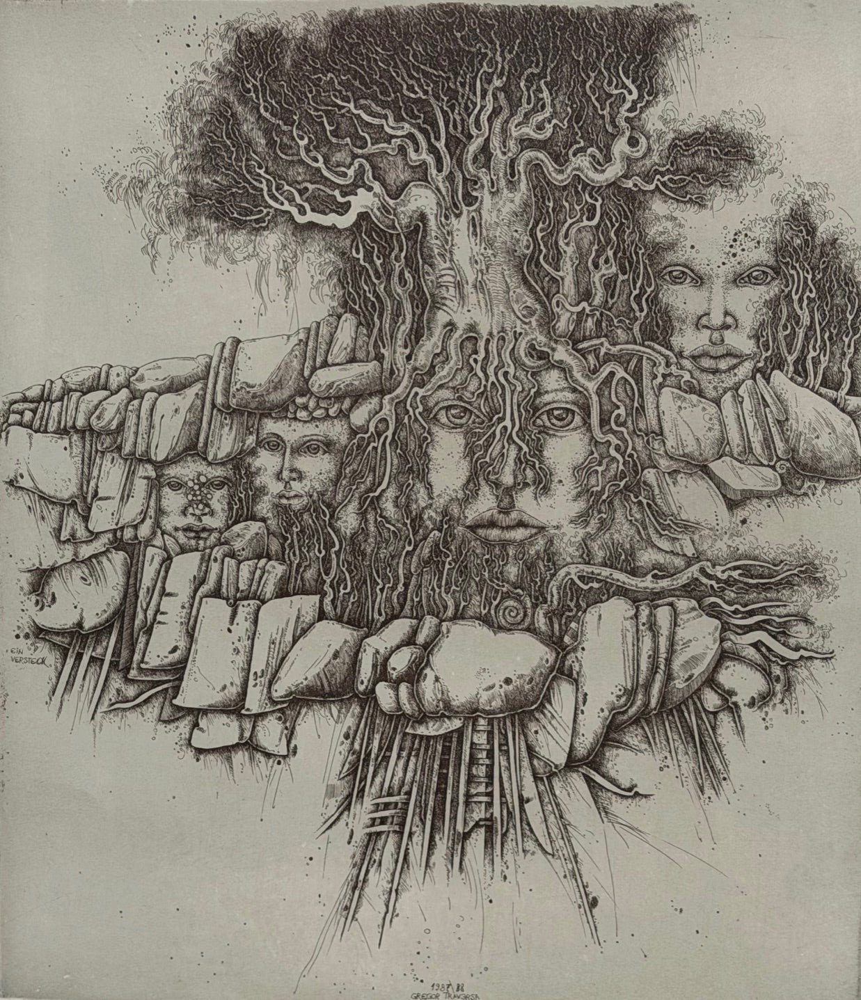 o.T / Baumgesichter
