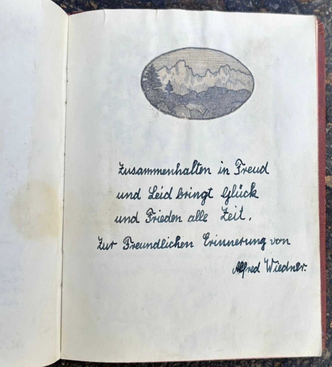 Stammbuch an Gabriele Wagula