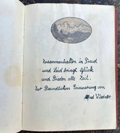 Stammbuch an Gabriele Wagula